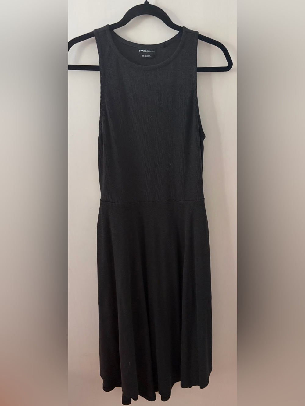 Prana Black Sleeveless Midi Dress